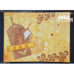 Fustella metallica Crealies Crea-nest-lies XXL Labels & Tags with dots no. 5