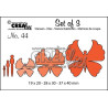 Fustella metallica Crealies Set of 3 nr 44