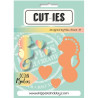 Fustella metallica CUT-IES Ocean Babies Seahorse Hearts