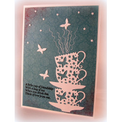 Fustella metallica Tutti Designs Stacked Butterfly Cups