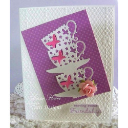 Fustella metallica Tutti Designs Stacked Butterfly Cups