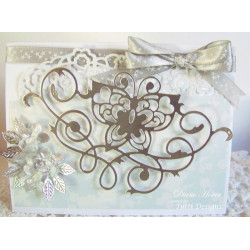 Fustella metallica Tutti Designs Flourish Butterfly Corner