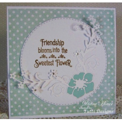 Fustella metallica Tutti Designs Flower Symphony Corner