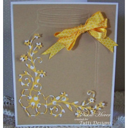 Fustella metallica Tutti Designs Flower Symphony Corner