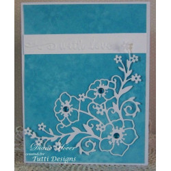 Fustella metallica Tutti Designs Flower Orchestra Corner