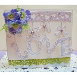 Fustella metallica Tutti Designs Hanging Love