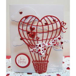 Fustella metallica Tutti Designs Heart Air Balloon