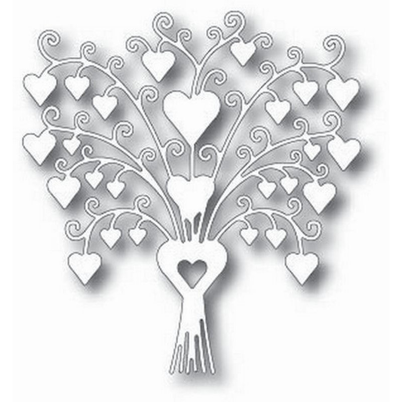Fustella metallica Tutti Designs Lovely Heart Bouquet
