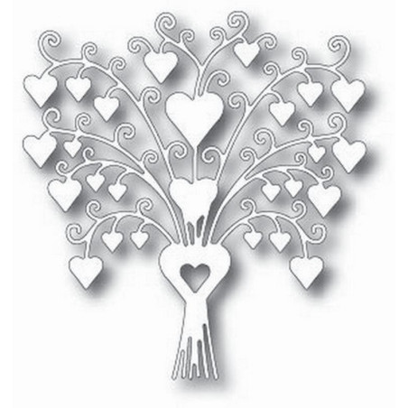Fustella metallica Tutti Designs Lovely Heart Bouquet