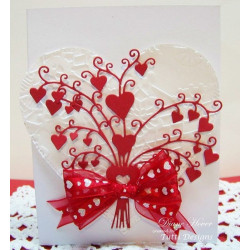 Fustella metallica Tutti Designs Lovely Heart Bouquet