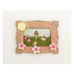 Fustella metallica CUT-IES Spring Border Bird & Flower