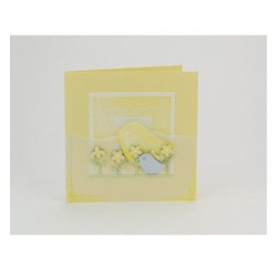 Fustella metallica CUT-IES Spring Border Bird & Flower