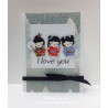 Fustella metallica Kokeshi Japanese Paper Doll