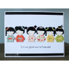 Fustella metallica Kokeshi Japanese Paper Doll