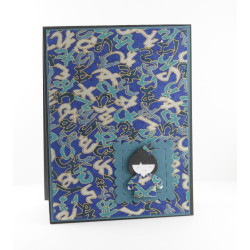 Fustella metallica Kokeshi Japanese Paper Doll
