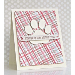 Fustella metallica Dog Paw Print Set