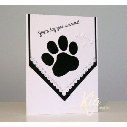 Fustella metallica Dog Paw Print Set