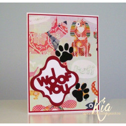 Fustella metallica Dog Paw Print Set