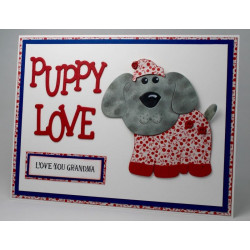 Fustella metallica Puppy Love