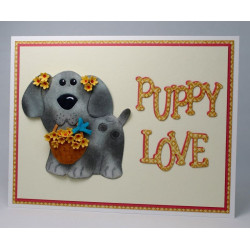 Fustella metallica Puppy Love