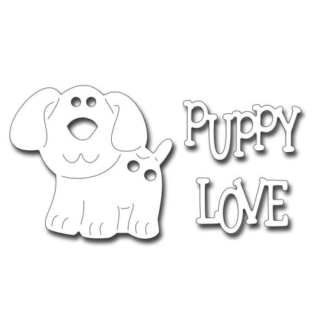 Fustella metallica Puppy Love