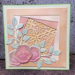 Fustella metallica Creative Expressions Orange Blossom Leaves