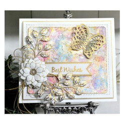 Fustella metallica Creative Expressions Orange Blossom Leaves