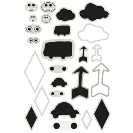Timbri CUT-IES Clear Stamp Cool Kids