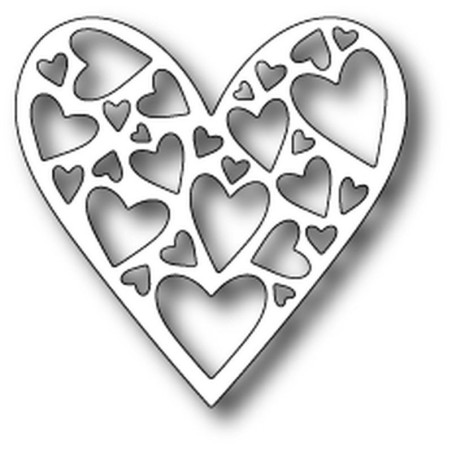 Fustella metallica Memory Box Tender Heart