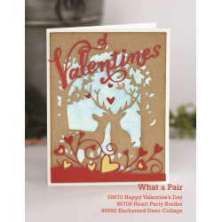 Fustella metallica Memory Box Heart Party Border
