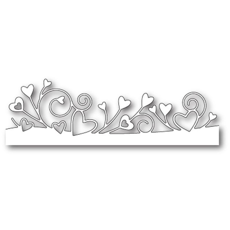 Fustella metallica Memory Box Heart Party Border