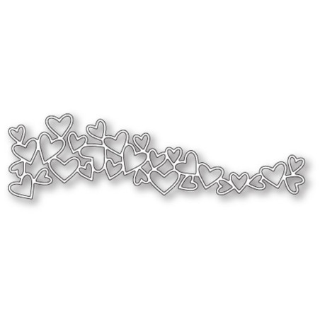 Fustella metallica Memory Box Heart Wave