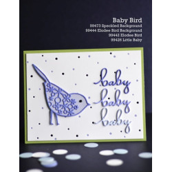 Fustella metallica Memory Box Little Baby Script
