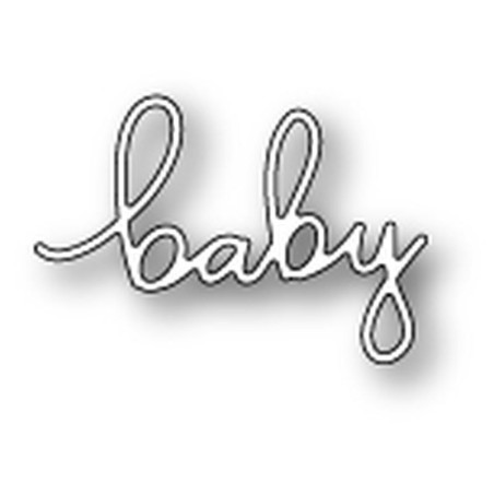 Fustella metallica Memory Box Little Baby Script
