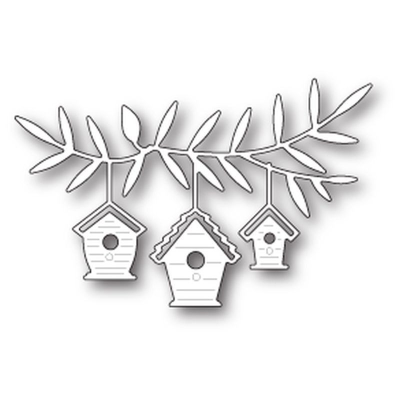 Fustella metallica Memory Box Birdhouse Trio