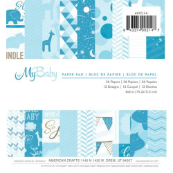 Paper pads imaginisce My Baby Boy - Set 36 fogli