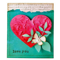 Fustella metallica Penny Black Butterfly Heart Pop Out