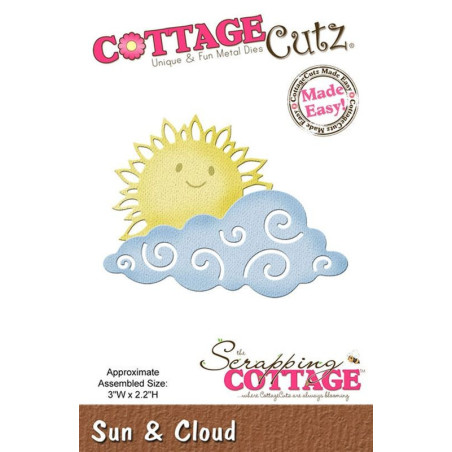 Fustella metallica Cottage Cutz Sun & Cloud