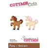 Fustella metallica Cottage Cutz Pony Unicorn