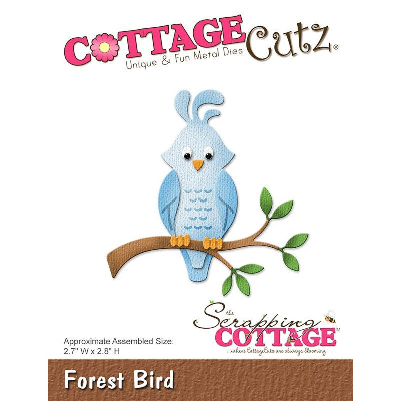 Fustella metallica Cottage Cutz Forest Bird