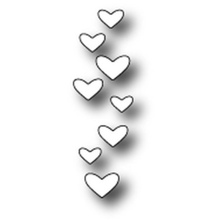 Fustella metallica PoppyStamps Candy Hearts