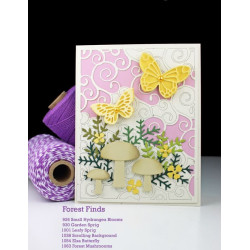 Fustella metallica PoppyStamps Leafy Sprig