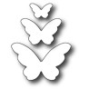 Fustella metallica PoppyStamps Emelia Butterfly Trio