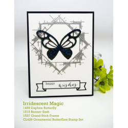 Fustella metallica PoppyStamps Daphne Butterfly