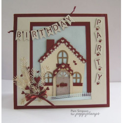 Fustella metallica PoppyStamps Cute Cottage