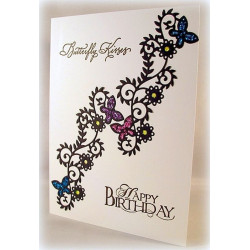Fustella metallica Tutti Designs Butterfly Scroll