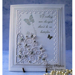 Fustella metallica Tutti Designs Fluttering Butterfly Corner