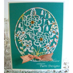Fustella metallica Tutti Designs Cheerful Garden Frame
