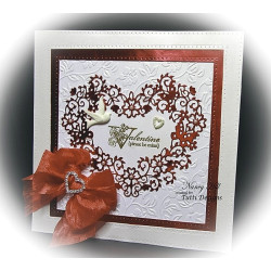 Fustella metallica Tutti Designs Flowery Heart