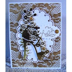 Fustella metallica Tutti Designs Floral Shoe